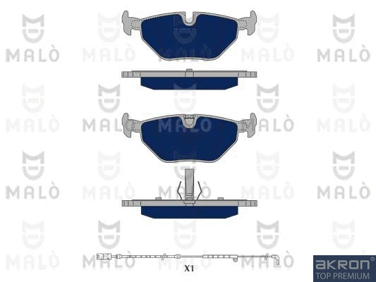 Brake Pad Set, disc brake (1050016)
