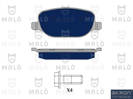 Brake Pad Set, disc brake (1050280)
