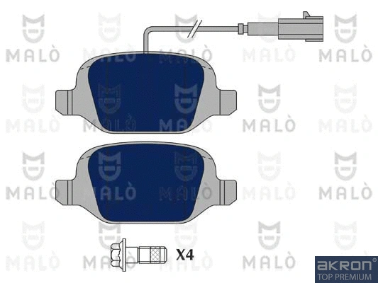Brake Pad Set, disc brake (1050918)