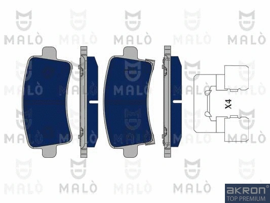 Brake Pad Set, disc brake (1050259)