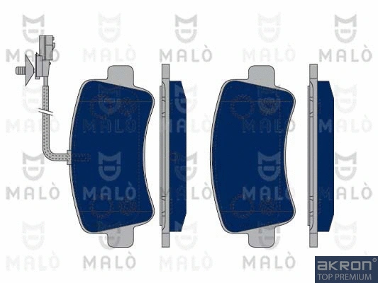 Brake Pad Set, disc brake (1050273)