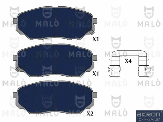 Brake Pad Set, disc brake (1051282)