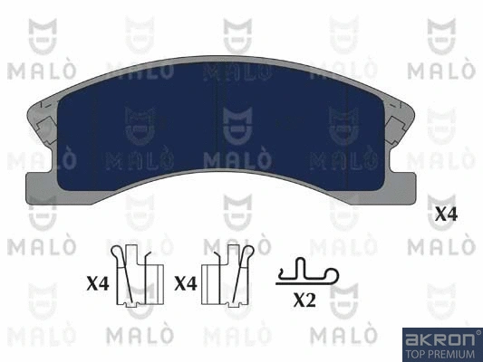 Brake Pad Set, disc brake (1051314)