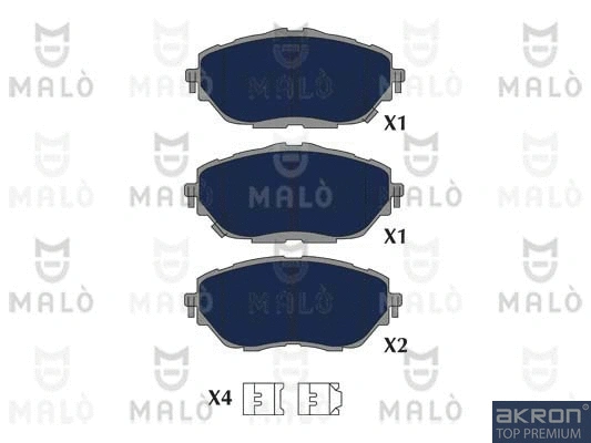Brake Pad Set, disc brake (1051341)