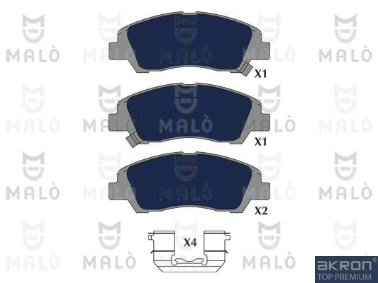 Brake Pad Set, disc brake (1051309)