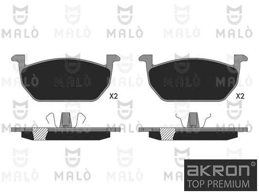 Brake Pad Set, disc brake (1051377)