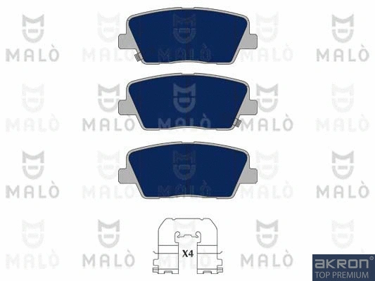 Brake Pad Set, disc brake (1051146)
