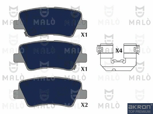 Brake Pad Set, disc brake (1051268)