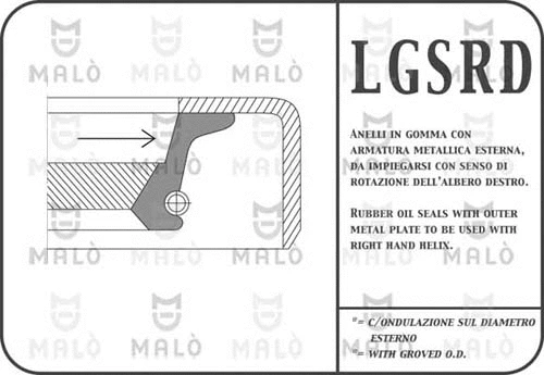 Shaft Seal, crankshaft (13032RDAC)