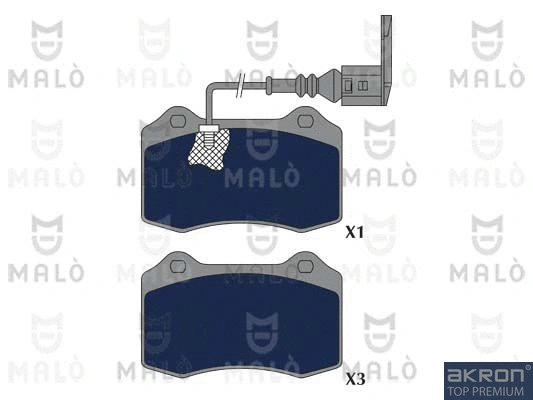 Brake Pad Set, disc brake (1051322)