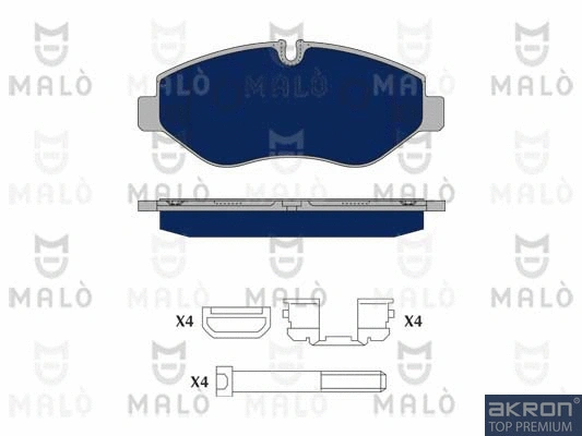 Brake Pad Set, disc brake (1050102)
