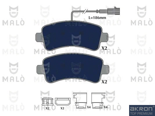 Brake Pad Set, disc brake (1051227)
