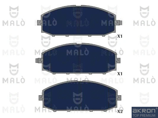 Brake Pad Set, disc brake (1051221)