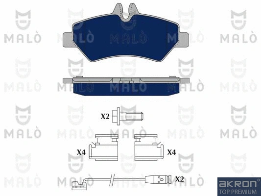 Brake Pad Set, disc brake (1050229)