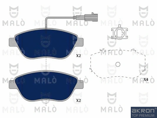 Brake Pad Set, disc brake (1050400)