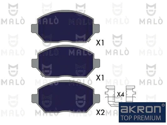 Brake Pad Set, disc brake (1051361)