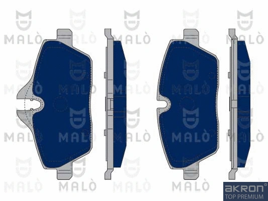 Brake Pad Set, disc brake (1050218)
