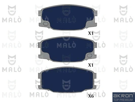 Brake Pad Set, disc brake (1050675)