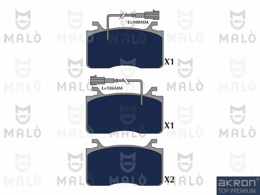 Brake Pad Set, disc brake (1051338)