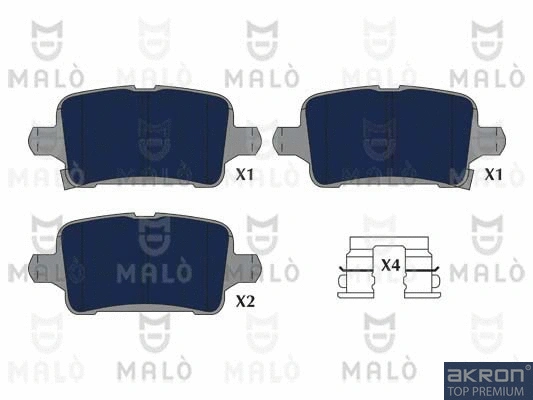 Brake Pad Set, disc brake (1051271)