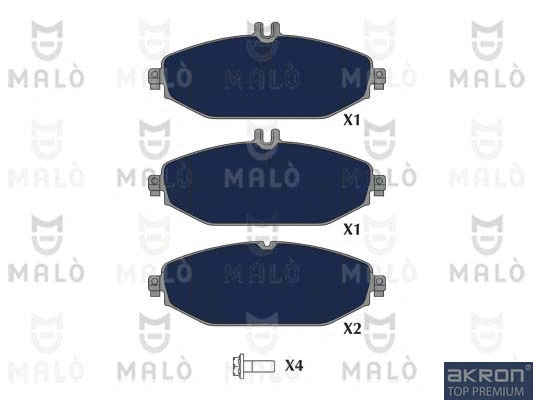 Brake Pad Set, disc brake (1051170)