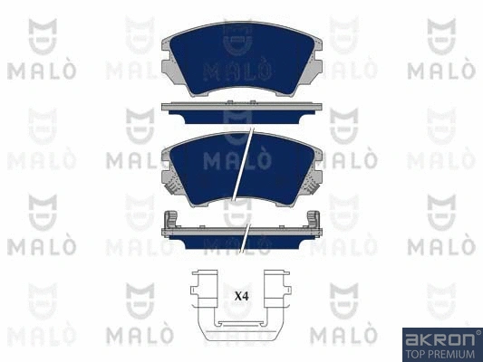 Brake Pad Set, disc brake (1050201)