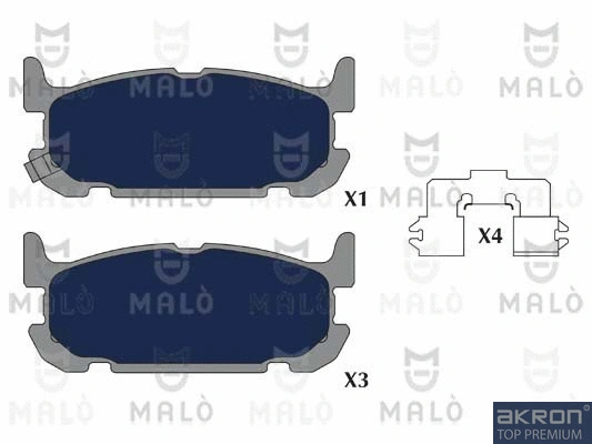 Brake Pad Set, disc brake (1051330)