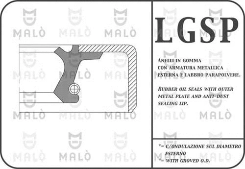 Shaft Seal, wheel hub (640PAC)