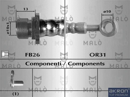 Brake Hose (80970)