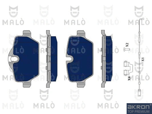 Brake Pad Set, disc brake (1050226)