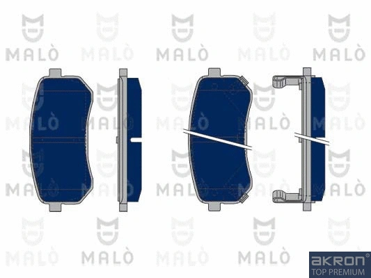 Brake Pad Set, disc brake (1050355)