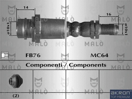 Brake Hose (80698)