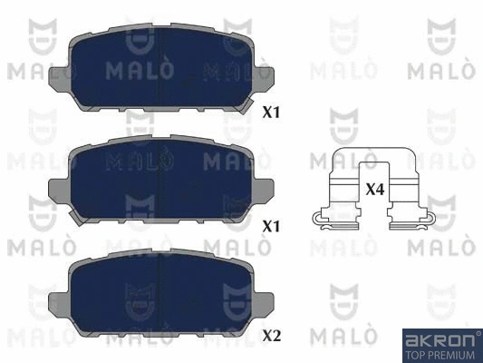 Brake Pad Set, disc brake (1051285)
