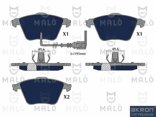 Brake Pad Set, disc brake (1051183)