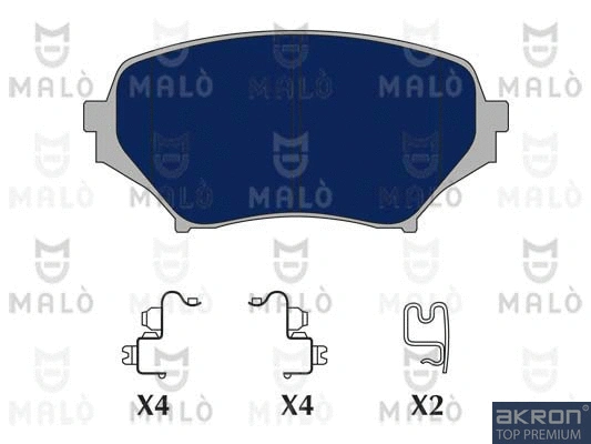 Brake Pad Set, disc brake (1050938)