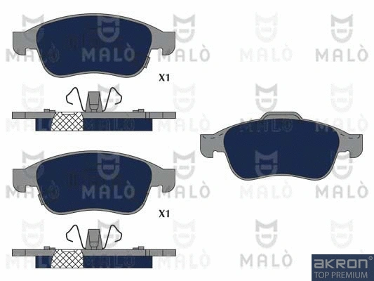 Brake Pad Set, disc brake (1051305)