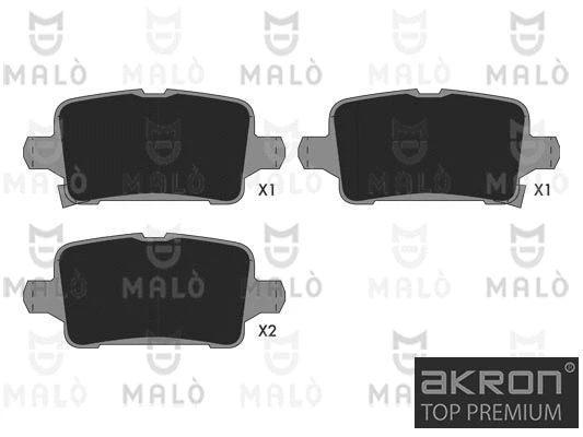 Brake Pad Set, disc brake (1051373)