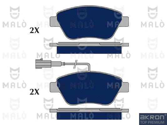 Brake Pad Set, disc brake (1050295)
