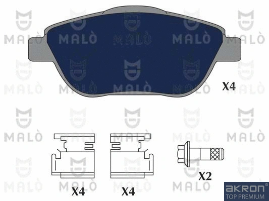 Brake Pad Set, disc brake (1051207)