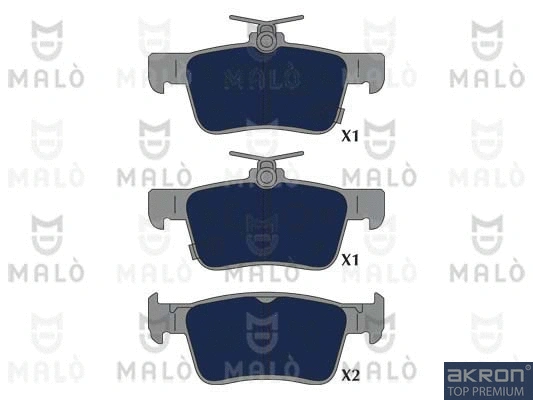 Brake Pad Set, disc brake (1051256)