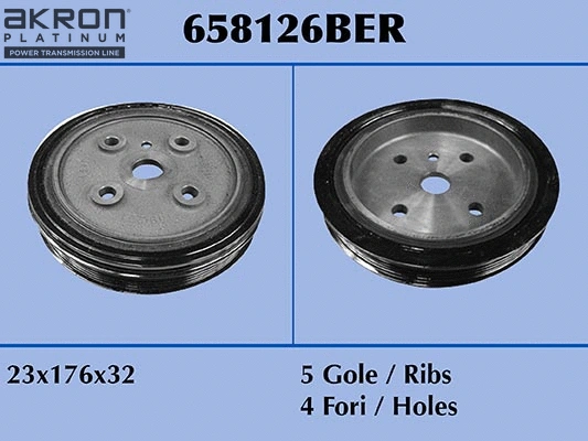 Belt Pulley, crankshaft (658126BER)