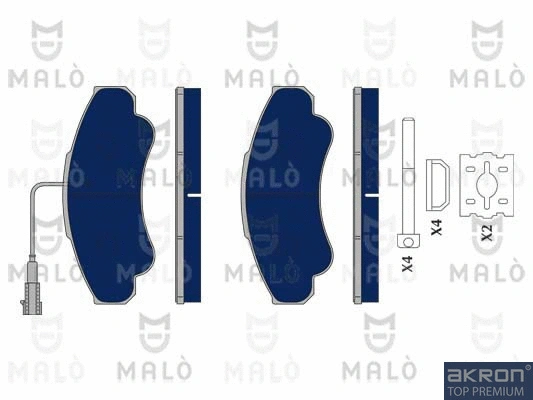 Brake Pad Set, disc brake (1050124)
