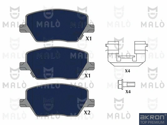 Brake Pad Set, disc brake (1051210)
