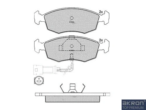 Brake Pad Set, disc brake (1050521)