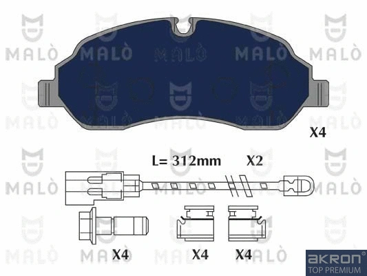 Brake Pad Set, disc brake (1051289)
