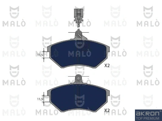 Brake Pad Set, disc brake (1050836)