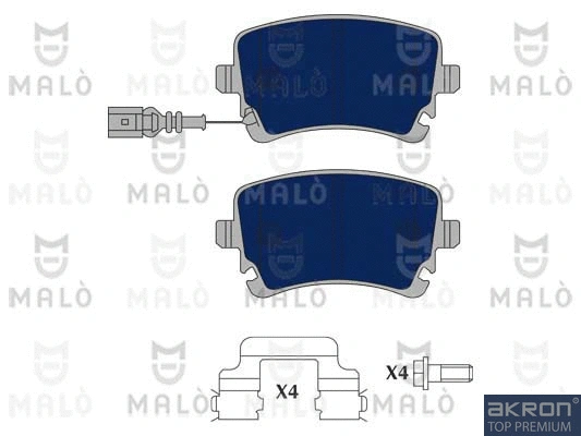 Brake Pad Set, disc brake (1050110)