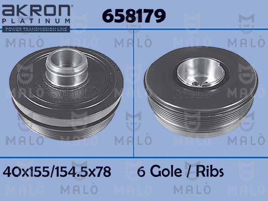 Belt Pulley, crankshaft (658179)