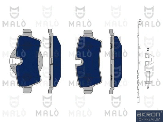 Brake Pad Set, disc brake (1050141)