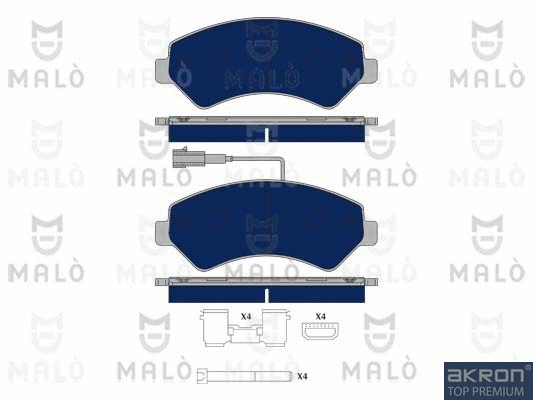 Brake Pad Set, disc brake (1050234)